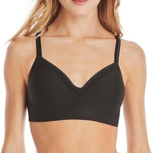 Hanes Women's Smooth Comfort Wireless Convertible T-Shirt Bra Black - Large NWOT